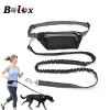 Leashes Dogs Leash Midjeficka Vattentäta Hands Free Multi Function Dog Belt Running Produkt Elasticitet Justerbar midjehund Leases