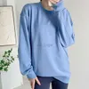 2024SS Perfect Oversized Crew Yoga Outfit Trui Top Casual lululy lemenly Gym Sportshirts Workout Blouse Dames Sport Lange Mouw Voor Fitness ll826