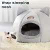 Mats New Deep Sleep Comfort In Winter Cat Bed Iittle Mat Basket Small Dog House Products Pet Tent Cozy Cave Nest Indoor Pet Supplies