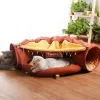 Cages Puppy Tunnel Home House Cat Four Seasons Universal Suptanble Channel Sleeps Sleeping Mat Rabbit Hiding Channel Sleeping Mat