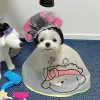 Luva ins pet grooming cabo rasgo marcas cuidados faciais roupas à prova dwaterproof água capa babador gato filhote de cachorro bichon frise schnauzer suprimentos para cães