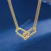 Colar de joias de grifeLuxury Fashion U-Chain Colar Brinco Conjunto de alta qualidade feminino pingente de diamante para meninas Dia dos Namorados Fábrica de presentes de joias