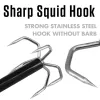 Tools Retractable Squid Barb Hook Corrosion Preventive Wearresistant Squid Hook Portable Squid Hook Tackle Sea Fishing Accessories