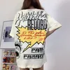 Дизайнерская футболка Hellstar Designer T Рубашки графическая футболка одежда одежда Hipster вымытая ткань уличная граффити для петира