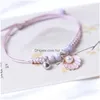 Braccialetti con ciondoli Gioielli squisiti Bracciale coppia Donna Beautif Stella marina Corda tessuta a mano Fidanzata Studente Accessori regalo Drop De Dhkzh