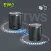 Högtalare EWA A107S Portable Bluetooth 5.0 Högtalare TWS Bästa ljudeffekt Subwoofer kraftfull HD -ljudeffekt 8 timmar Speltid Metallkropp