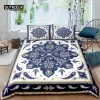 Установите Home Living Luxury 3D Mandala Beding Set Set Fatima Pedvet Cover Pillowcase Queen и King Eu/US/AU/UK Size Comforter.