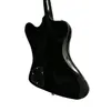 Firebird-gitaar, zwarte kleur, mahoniehouten body, palissander toets, gouden hardware, Tune O Matic Bridge, gratis schip