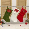 Weihnachtsdekorationen, Soft-Touch-Strumpf, kleines Spielzeug, Verpackung, handgefertigt, wiederverwendbar, gestrickt, festlicher Weihnachtsbaum, hängende Geschenktüte für Party