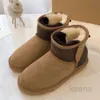 Designer-Plüsch-Slipper, australischer Plateau-Slipper, Wollschuhe, Schaffellleder, klassische Marke, lässige Damen-Slipper-Stiefel