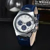 Orologio New Fashion Mens Watches Quartz Beweging Kijk luxe lederen band met kalender waterdichte sport polshorloge voor man OM051789