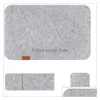 Mats Pads Felt Placemats Coasters Heat Insation Thickened Table 3Pcs/ Set Drop Delivery Home Garden Kitchen Dining Bar Decoration Dhulb