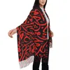 Scarves Custom Printed Arabic Calligraphy Words Artwork Scarf Women Men Winter Warm Israel Egypt Letters Shawl Wrap