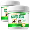 Zahnpasta Haustiere Fingertücher Hunde Tücher für Zähne Ohr Cochlear Pflege Sichere effektive Katzenzahntücher 50 Stück Heimtierbedarf für die Zahnreinigung