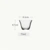 ティーカップ2pcs/lot小容量75ml耐熱性ガラスカップセットティーカップ日本語スタイル透明な白ワイン