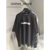 Camicie da uomo firmate balenciga t-shirt Maglioni primavera estate stile bucato lavaggio lettere sfocate manica in puro cotone s JQPF 7H4Z