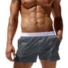 Short décontracté pour hommes, surdimensionné 2XL, taille élastique, transparent, maillot de plage d'été avec poches, maillot de bain, 2024