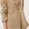 Kvinnorjackor Luxenvy Winter Fashion Hooded Slim Fit Long Sleeve Suit Jacket Women 2024 Autumn