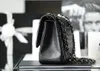 New Classic CF25 Fragrant Caviar Diamondback Genuine Leather Chain Brand Classic Old Flower One Shoulder Crossbody Women's Bag