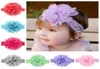 Baby Girls Hair Bands 12 Design Solid Flowers Lace pannband Baby pannband barn huvudkläder flickor hårband 074212924