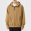 Hoodies masculinos de alta qualidade moletom com capuz outono casual algodão manga longa oversized bolso pullovers leve estiramento