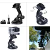 Suportes de ventosa para carro, montagem opcional para bicicleta e moto, acessórios para gopro hero para xiaomi yi sjcam eken