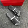 Summer Luxury Designer shoe Slide Sandal Vlogo man beach Flip Flop rivet outdoor Slippers for Woman Flat Heel Slip Women Casual Sandals Shoes flat heel rubber Sliders