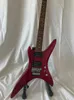 Promition BC Stealth Chuck Schuldiner Metallic Red Electric Guitar Diamond Inlay Floyd Rose Tremolo Bridge Chrome Hardware