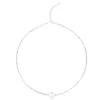 Einfache Persönlichkeit 925 Sterling Silber Kette Süßwasser 8-9mm Weiße Perle Runde Halskette Edlen Schmuck Geschenke für Frauen mädchen 240227