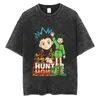 Men's T Shirts Hip Hop Japanese Streetwear 2024 Men Vintage Shirt Anime Print T-shirt Harajuku Cotton Tshirt Summer Short Sleeve Tees