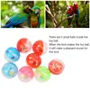 Autres fournitures d'oiseaux 10pcs jouets balle colorée en plastique Jingle Balls Cage Accessoires pour mâcher la formation mordre