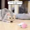 Spielzeug automatische interaktive Katzenspielzeug -Maus -Kätzchen spielen Ball Elektronische Rattenkatzen Indoor -Spielzeug mit LED Light Tail Smart Cat Hunting Toy