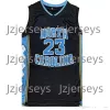 NCAA Caroline du Nord Basketball Jerseys Tar Heels 23 Michael cousu Jersey UNC College homme Noir Blanc Bleu Hommes