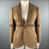 Blazers Women Suit Jacket Herringbone Tattoo Slim Fit Lapel Collar 1 Button Commuter Office Shopping Lady Blazer Coat