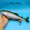 Lures HOOFISH 1Pcs Super Big Soft Fishing Lure 560g/440g/420g/400g/140g Deep Sea Fishing Bait Swimbait Isca Artificial Lurre