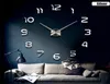 Horloges murales Chiffres arabes grande taille horloge 3d bricolage salon muet miroir autocollant Quartz Reloj De Pared décoration de la maison DL60WC8835386