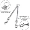 Leases Benepaw Heavy Duty Double Dog Leash Hållbar Emofriendly 2 Way Splitter Lead Metal Chain PET CLIPPER för Walking Training