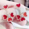 Bracelet Vanclef Collier Vanclef Fashion Classic Classic Four Leaf Clover Bracelet Desgerter Van Cleff Bracelet VCAS CLOVER HIGH Version Fanjia Four Boucles d'oreilles d'herbe FO