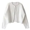 Cardigans Pearls Cardigan laine tricot vintage Vintage Mabe de femme Uster Uster Automne et hiver