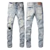 Lila Designer Herren Jeans Shorts Hip Hop Casual Short Knie Lenght Jean Kleidung 29-40 Größe Hochwertige Shorts Jeans Jeans