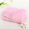 Mantas suaves y transpirables de gasa de 6 capas, manta receptora para bebé, toalla de baño infantil de muselina, funda de cama cálida para dormir