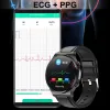 Watches 2022 Ny laserterapi Smart Watch Men ECG+PPG Termometer Blodtryck Syre äldre Man Health Smartwatch för Android iOS