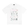 メンズデザイナーTシャツグラフィック服3ラインメンズ女性シャツファッションレタープリントラウンドネックブラックホワイトショートスリーブTシャツ