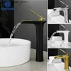 Bathroom Sink Faucets Basin type faucet brass mixer hot and cold mixer Basin type faucet white/chrome/black/antique bathroom waterfall faucet Q240301