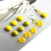 Dangle Earrings Simple Citrus Pendant Ear Accessories Modern Rings Hooks Jewelry Fashionable Lemon For Women