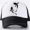 Bollmössor Koi Wash Black Cap Solid Color Baseball Snapback Casquette Hats monterade Casual Hip Hop Dad för män Kvinnor unisex