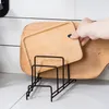 Rack Shelf Stand Multi Layer Space Saving Rustproof Cutting Board Practical Kitchen Organizer Pot Lid Holder Iron Art For Home 240223