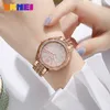 Skmei 2030 relogio feminino moissanite montre or rose mode femmes montres classique luxe montre-bracelet diamant montre à Quartz