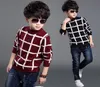 2019 Herfst Winter Engeland Stijl Klassieke geruite sweate Kinderen jongen Plaid Trui Jas Kinderkleding Baby jacquard Katoen Jongens Pull6104979