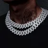 Iced Cubaanse schakelketting ketting hiphop sieraden 20 mm zilveren of gouden ketting Miami ketting dik uit India